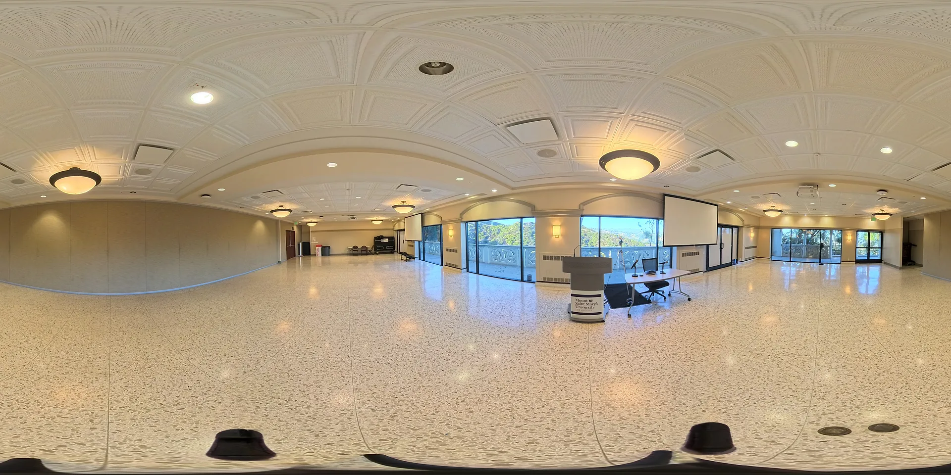 360-degree preview of The open hall at Campus Center